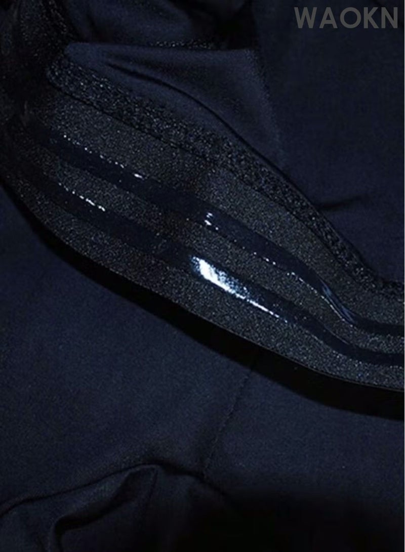 WAOKN Men's High Waist Tummy Abdomen Leg Control Slimming Shapewear Underwear Shorts Anti-Curling Body Shaper Seamless Belly Girdle Boxer Briefs Men’s Shapewear Tummy Control Shorts  Shaper Seamless Boxer Brief Underwear (Black) - Image 5