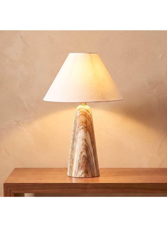 DANUBE HOME Rosso Marble Table Lamp - Brown - 47cm - Image 2