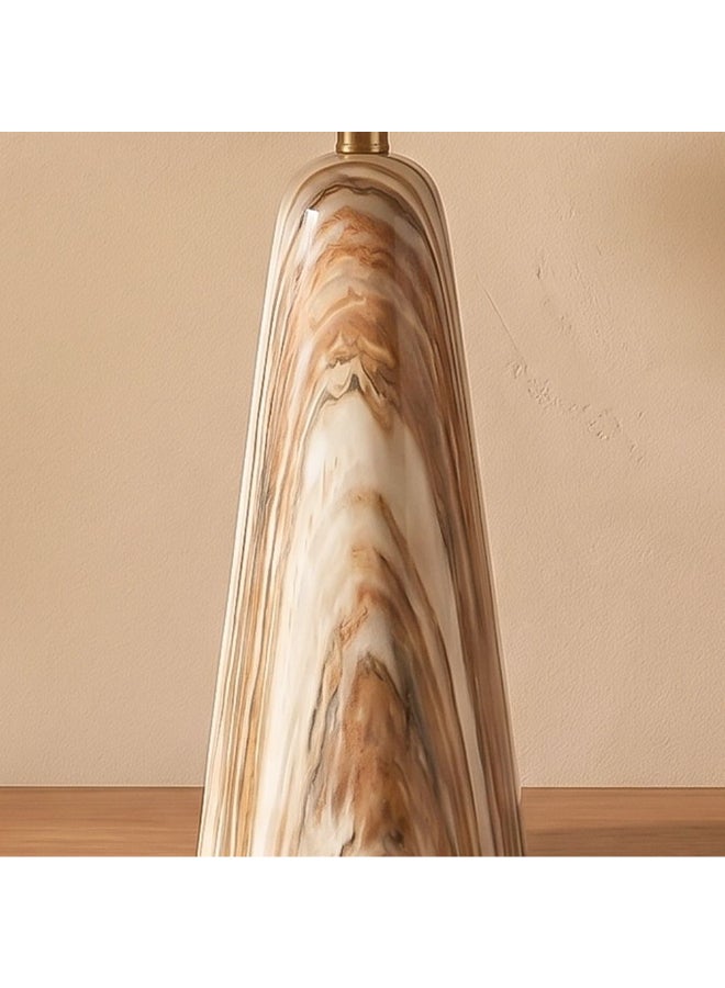 DANUBE HOME Rosso Marble Table Lamp - Brown - 47cm - Image 4