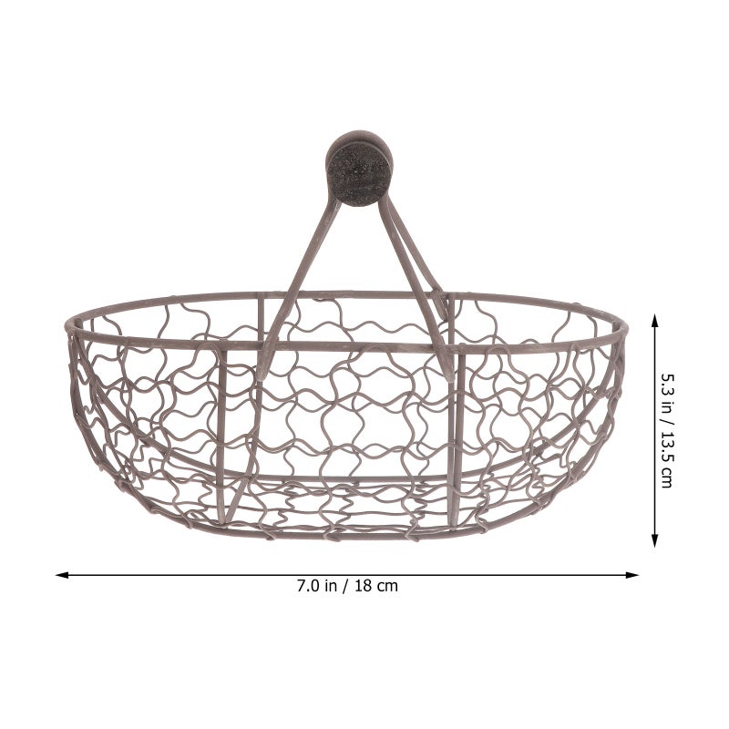 Practical Oval Tray for Serving French Fries and Fruits, Long-lasting Iron Construction - Image 2