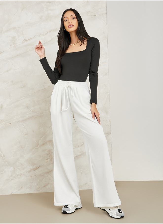 Styli - Super Wide Leg High Rise Joggers - Image 1