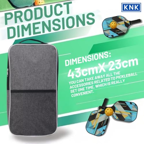 KNK Pickleball Sling Bag for Men & Women | Holds 2 Paddles & 4 Balls | Lightweight Houlder Strap - Image 2