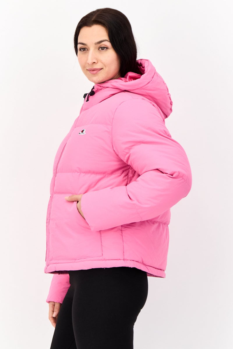 Champion Women Sportswear Fit Long Sleeve Outdoor Jacket, Pink - Image 3