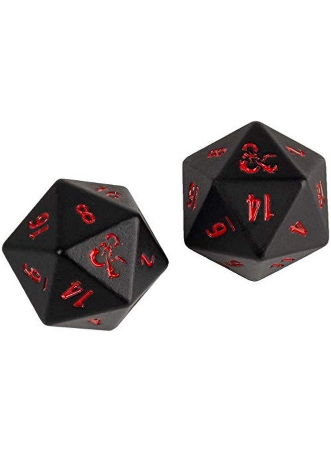 Ultra Pro Ultra PRO Dungeons & Dragons Ampersand Heavy Metal D20 Dice Set (2 Pieces) - Great for RPG, DND, MTG as Gamer Dice or Board Gaming Dice  - Image 3