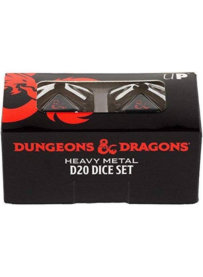 Ultra Pro Ultra PRO Dungeons & Dragons Ampersand Heavy Metal D20 Dice Set (2 Pieces) - Great for RPG, DND, MTG as Gamer Dice or Board Gaming Dice  - Image 5