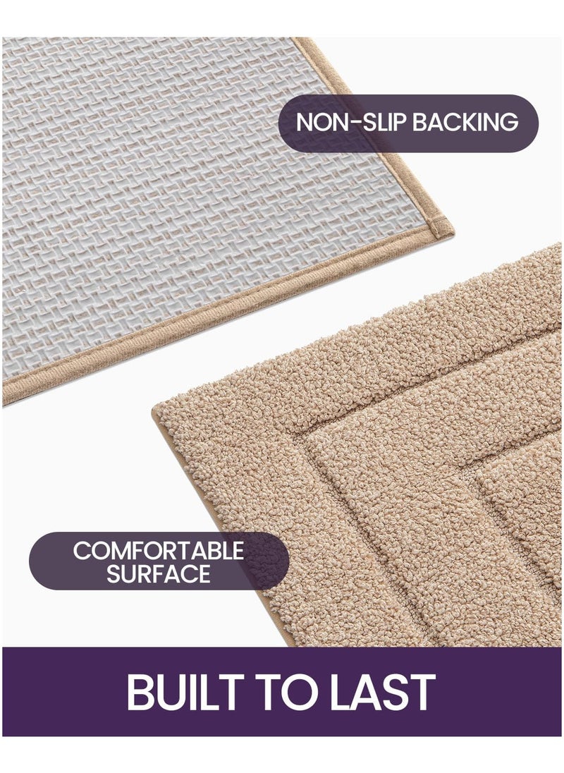 Generic Bathroom Rug Mat, Extra Soft Absorbent Premium Bath Rug, Non-Slip Comfortable Bath Mat, Carpet for Tub, Shower, Bath Room, Machine Washable, 16"x24", Khaki  - Image 3