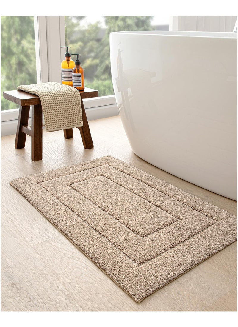 Generic Bathroom Rug Mat, Extra Soft Absorbent Premium Bath Rug, Non-Slip Comfortable Bath Mat, Carpet for Tub, Shower, Bath Room, Machine Washable, 16"x24", Khaki  - Image 5