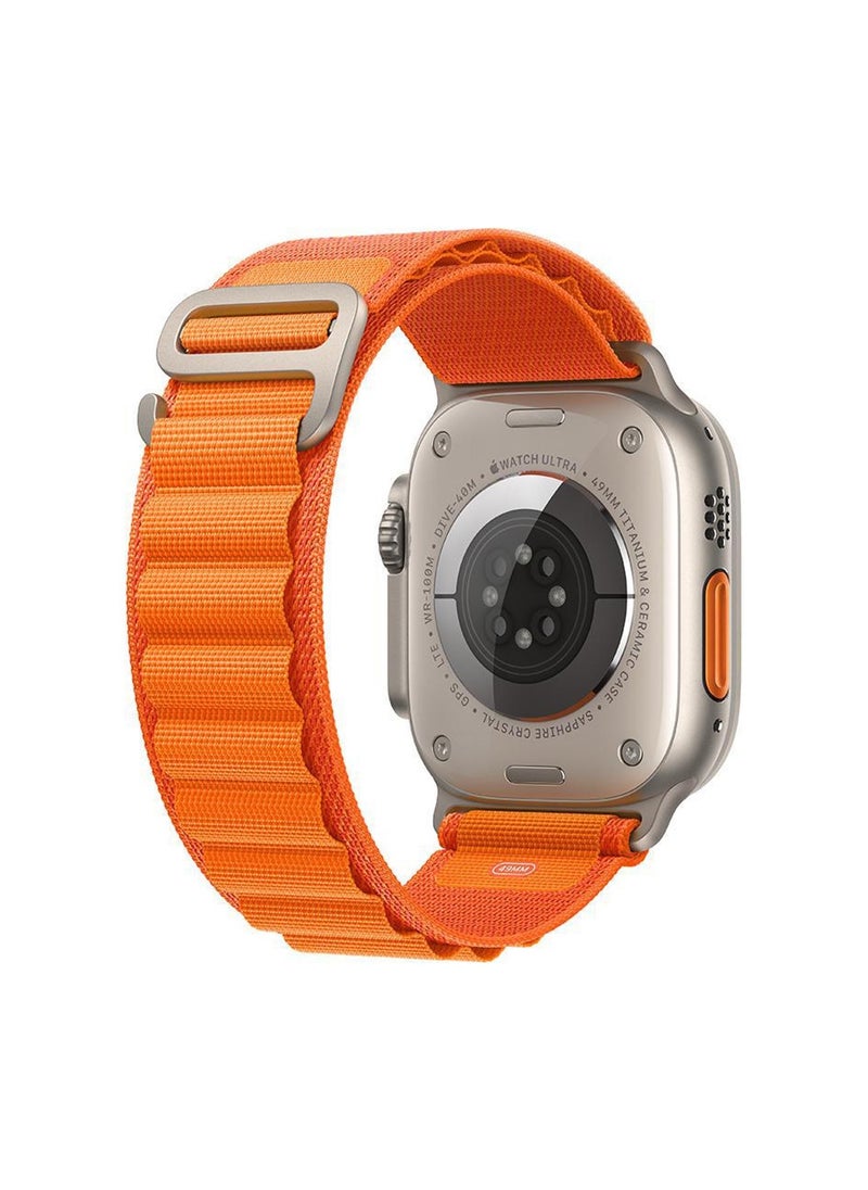 Generic Sport Loop Band for Apple Watch Ultra 2 / Ultra 49mm / 45mm / 44mm / 42mm - Orange  - Image 2