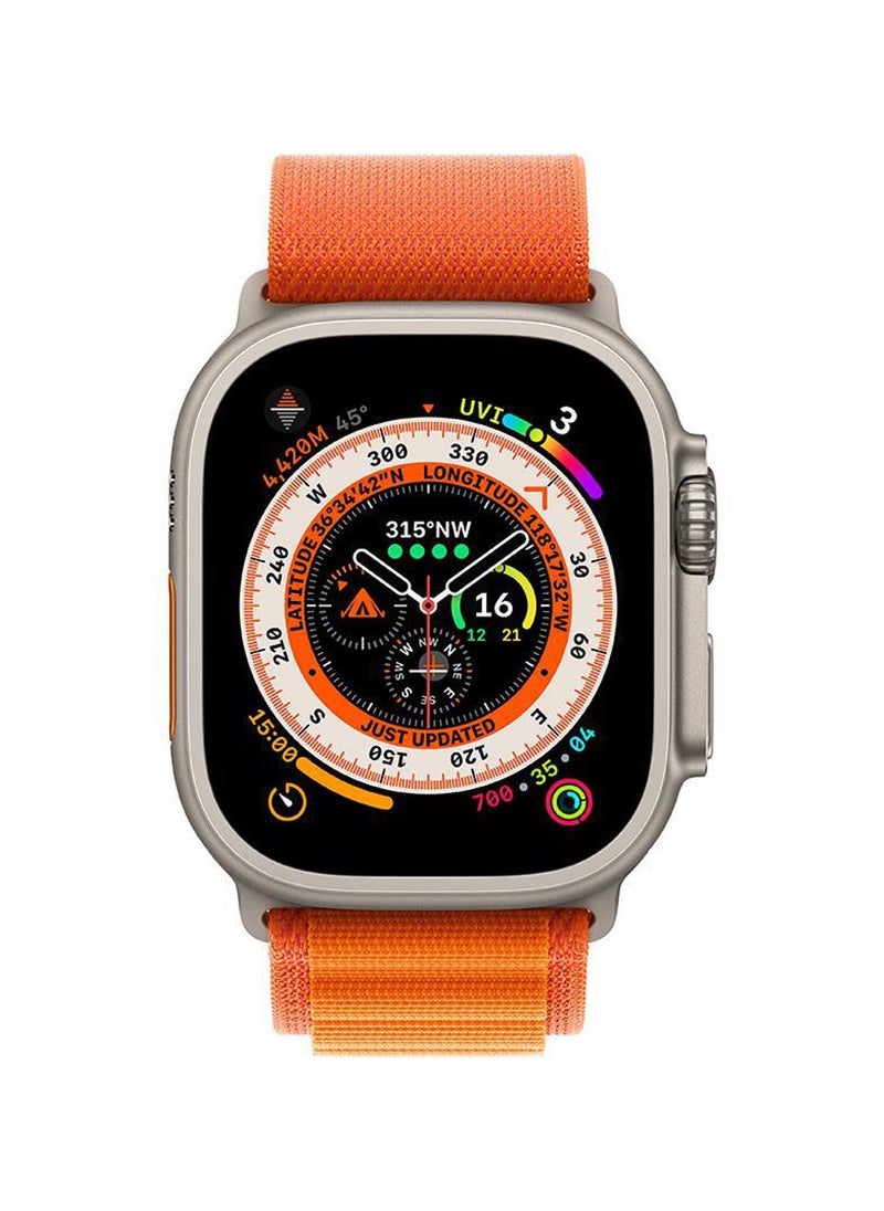 Generic Sport Loop Band for Apple Watch Ultra 2 / Ultra 49mm / 45mm / 44mm / 42mm - Orange  - Image 4