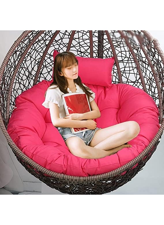 ANAND INDIA GROUPS ANAND INDIA GROUPS Round Cushion for Swing Chair for Outdoor Indoor Hammock Balcony Garden Patio Swing Hammock ChairPink  - Image 5