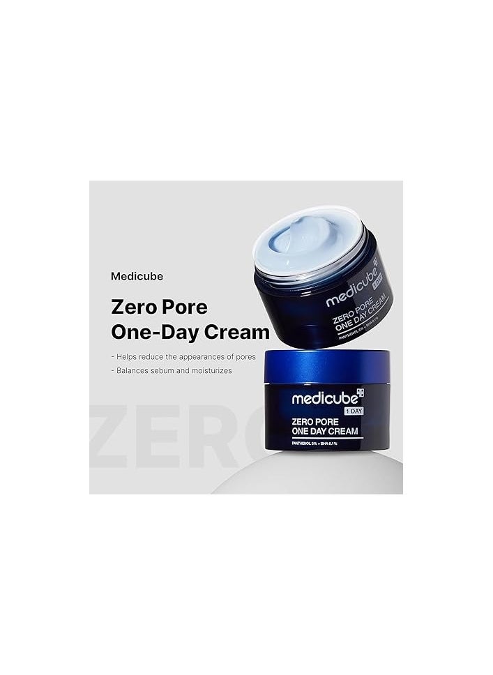 Medicube - Zero Pore One Day Cream | Pore Refining Cream | Oil free & Non-greasy Formula | 5% Panthenol/0.1% BHA/Niacinamide - Image 1