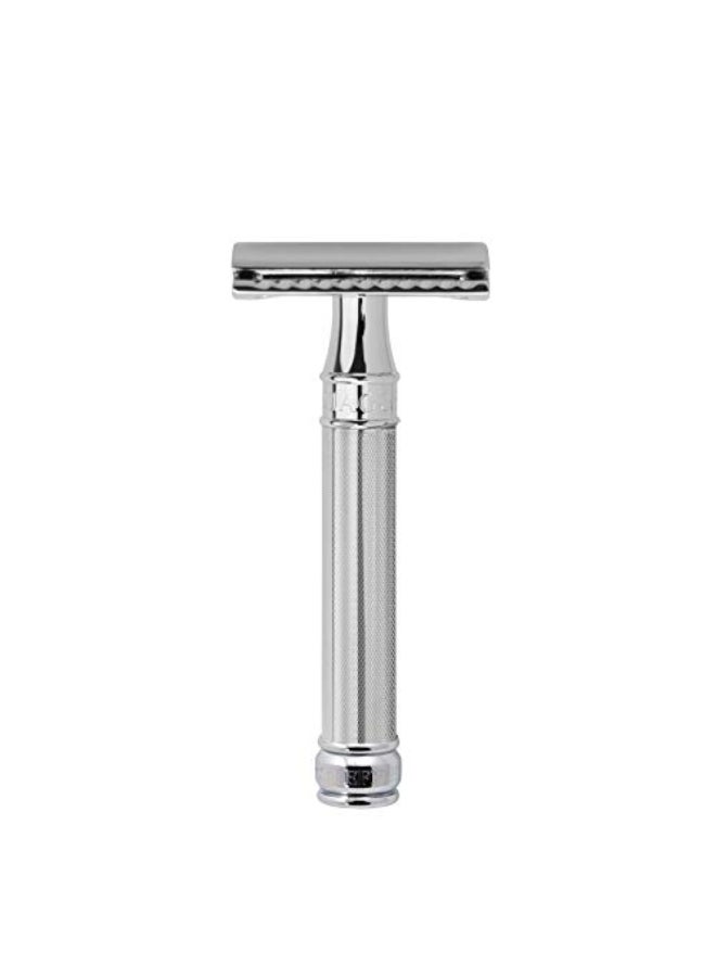 Edwin Jagger Double Edge Safety Razor With Long Handle Blue Barley - Image 1