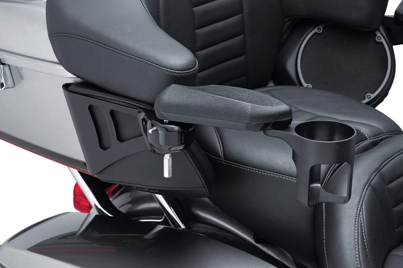 Kuryakyn 8700 Motorcycle Accessory: Passenger Armest for 2014-20 Harley-Davidson Touring and Tri Glide, Gloss Black, 1 Pair - Image 3