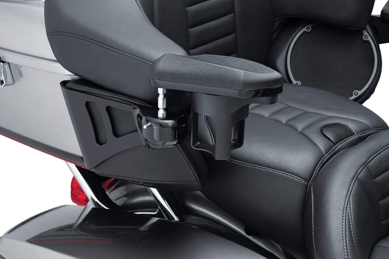 Kuryakyn 8700 Motorcycle Accessory: Passenger Armest for 2014-20 Harley-Davidson Touring and Tri Glide, Gloss Black, 1 Pair - Image 4