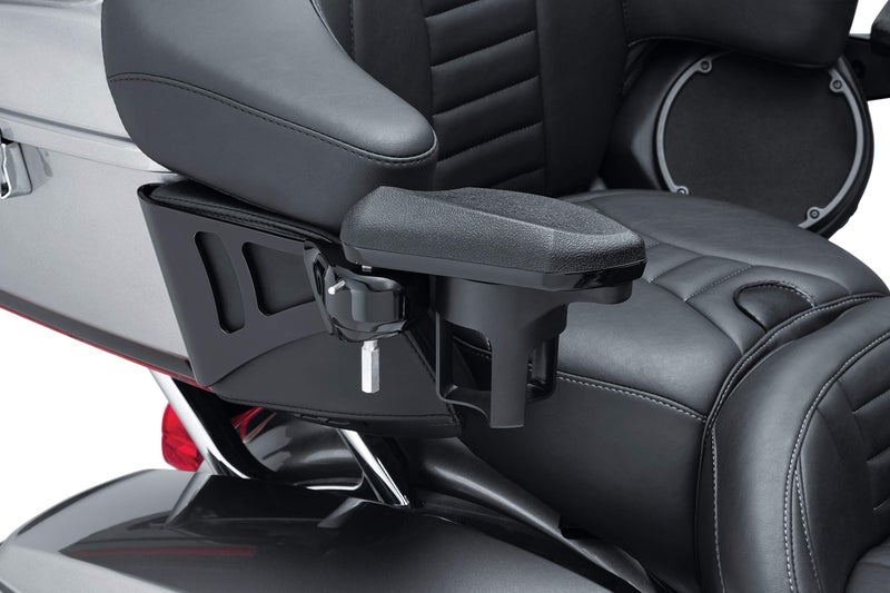Kuryakyn 8700 Motorcycle Accessory: Passenger Armest for 2014-20 Harley-Davidson Touring and Tri Glide, Gloss Black, 1 Pair - Image 2