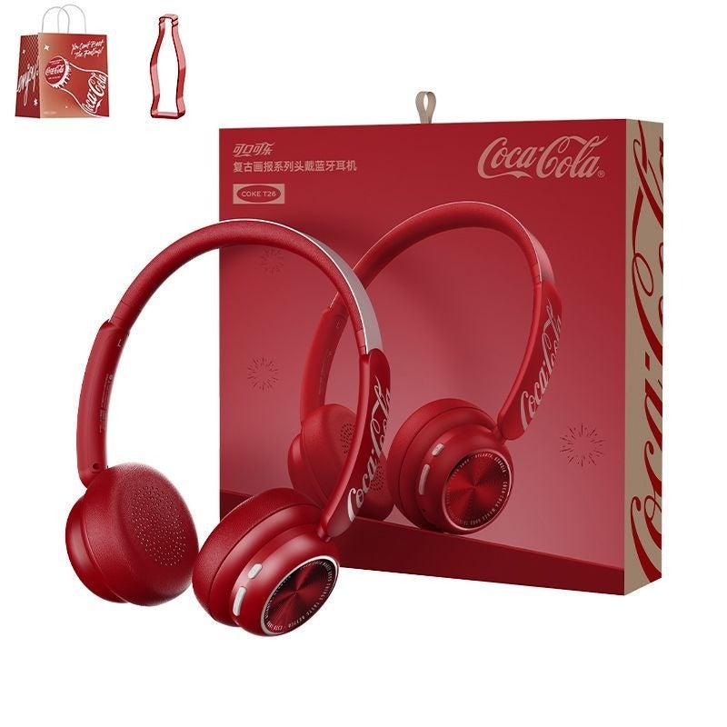 Coca-Cola Headband True Wireless Bluetooth Earbuds - Retro American Style, Sports Gift - Image 1