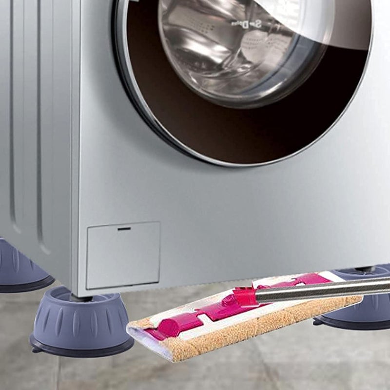JAMB JAMB Washer Dryer Anti Vibration Pads with Suction Cup Feet Fridge Washing Machine Leveling Feet Anti Walk Pads Shock Absorber Furniture Lifting Base4 Piece  - Image 3
