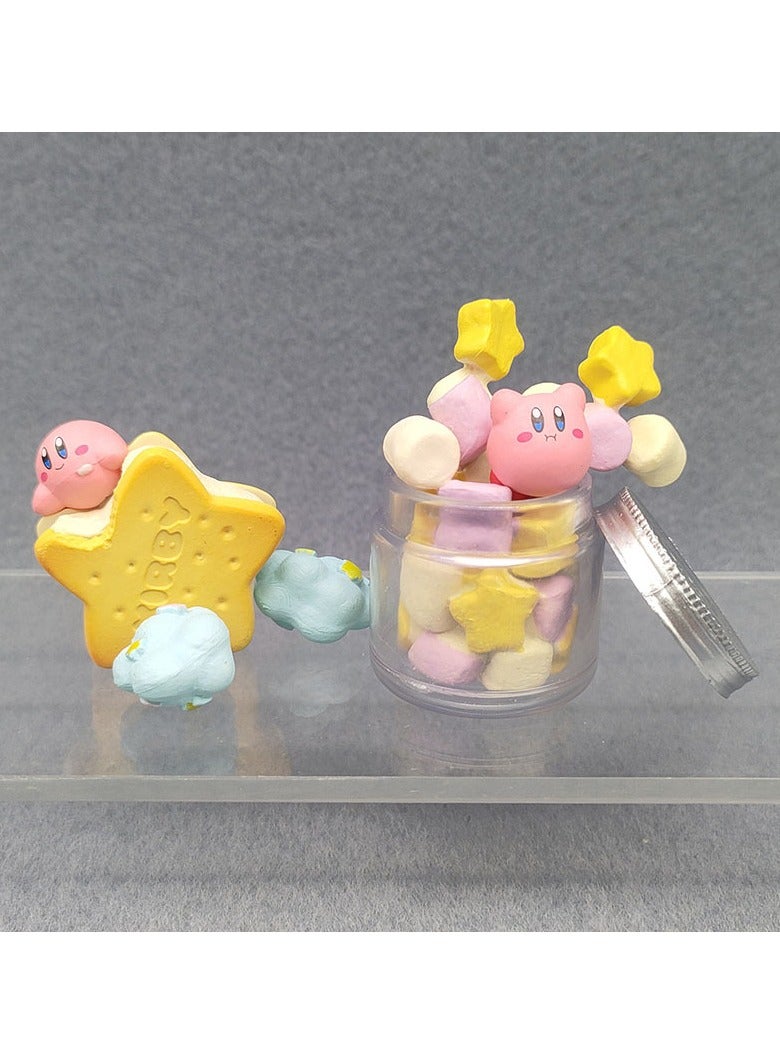 عام مجموعة من 8 قطع من حلوى عشاء الشاي المساء من Kirby of the Stars، وهي كريم باطن صغيرات يمكن صنعها بنفسك (DIY). وتشمل هذه المجموعة لوازم غذائية وديكورات للتلعب بها، وتستخدم كديكورات للغرفة أو كزينة للسيارة. - Image 4