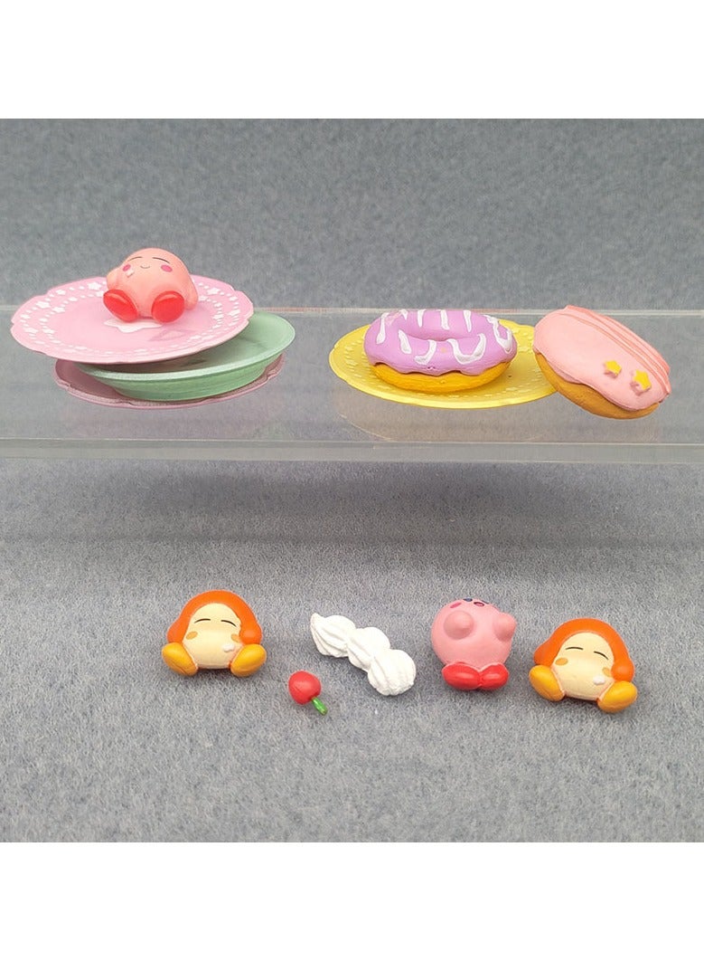 عام مجموعة من 8 قطع من حلوى عشاء الشاي المساء من Kirby of the Stars، وهي كريم باطن صغيرات يمكن صنعها بنفسك (DIY). وتشمل هذه المجموعة لوازم غذائية وديكورات للتلعب بها، وتستخدم كديكورات للغرفة أو كزينة للسيارة. - Image 3