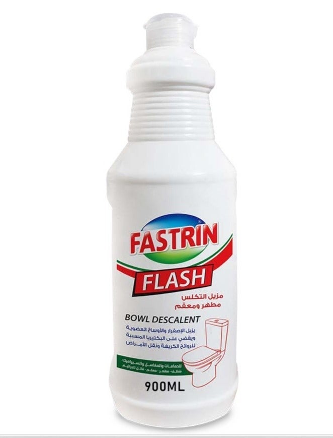 Fastrin Flash Toilet Bowl Cleaner & Descaler 900ML Pack of 3| Powerful Limescale Remover, Disinfectant & Bathroom Cleaner | Removes Stains, Germs & Odors UAE - Image 3