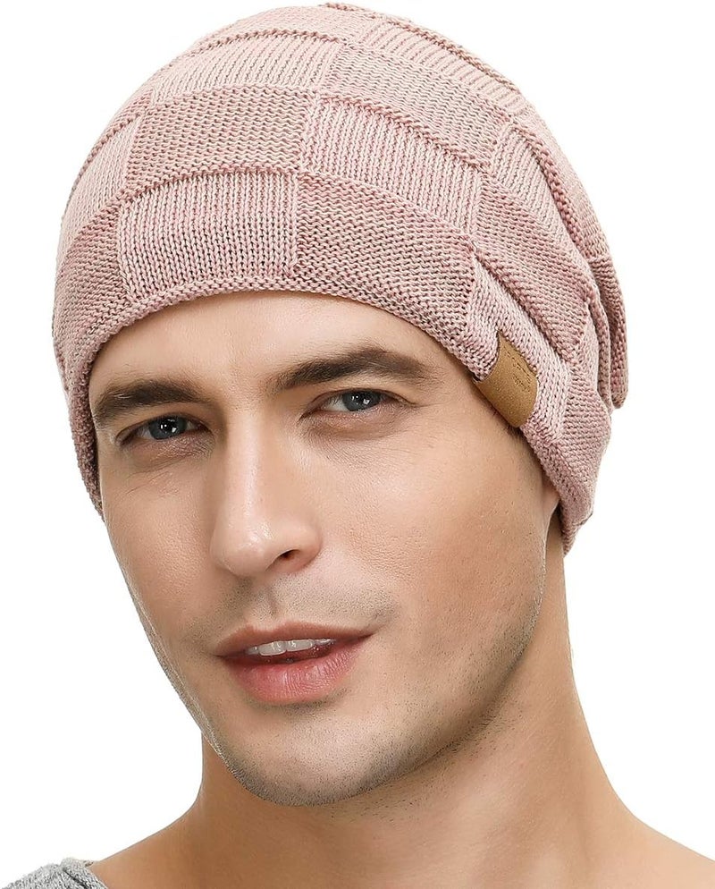 Vgogfly Slouchy Beanie for Men Winter Hats for Guys Cool Beanies Mens Lined Knit Warm Thick Skully Stocking Binie Hat - Image 2