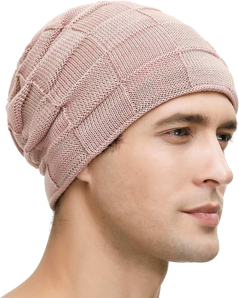 Vgogfly Slouchy Beanie for Men Winter Hats for Guys Cool Beanies Mens Lined Knit Warm Thick Skully Stocking Binie Hat - Image 3