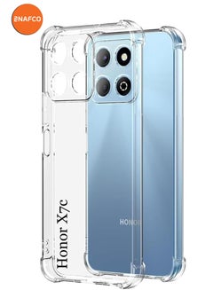 NAFCO For Honor X7c - Ultra Clear Transparent Silicone Drop-Proof Clear Flexible Protective Phone Cover - Transparent  - Image 1
