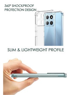 NAFCO For Honor X7c - Ultra Clear Transparent Silicone Drop-Proof Clear Flexible Protective Phone Cover - Transparent  - Image 3
