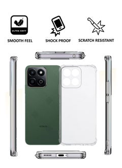 NAFCO For Honor X7c - Ultra Clear Transparent Silicone Drop-Proof Clear Flexible Protective Phone Cover - Transparent  - Image 4
