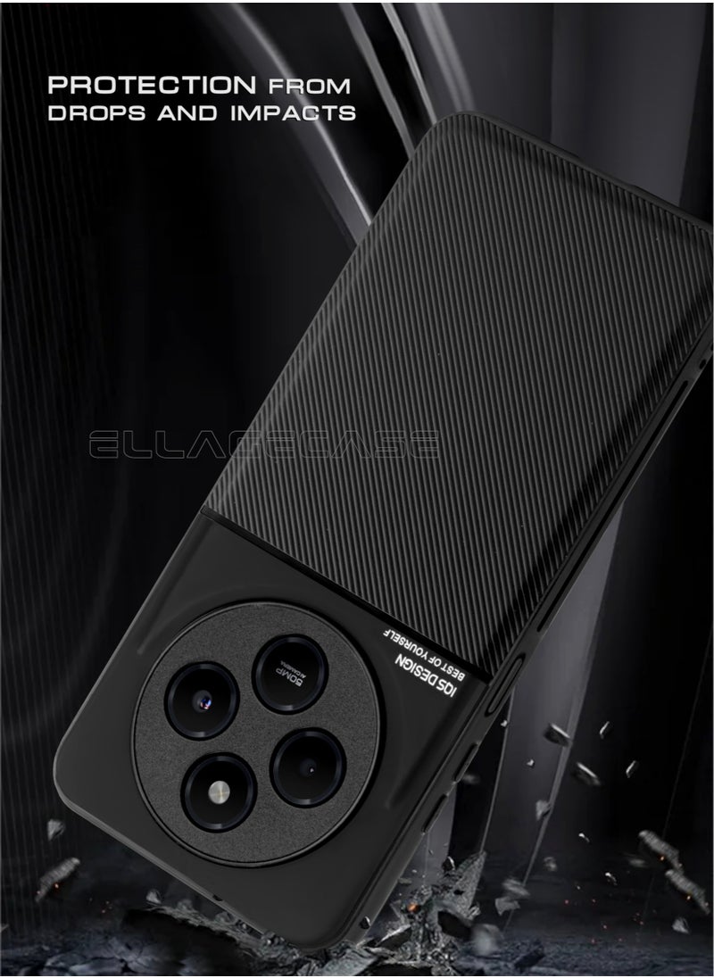 ELLAGECASE Premium Ultra-Thin Case for Xiaomi Redmi 14C 4G, Hidden Metal Plate, Slim Design, Easy to Hold, and Enhanced Camera Protection  - Image 3