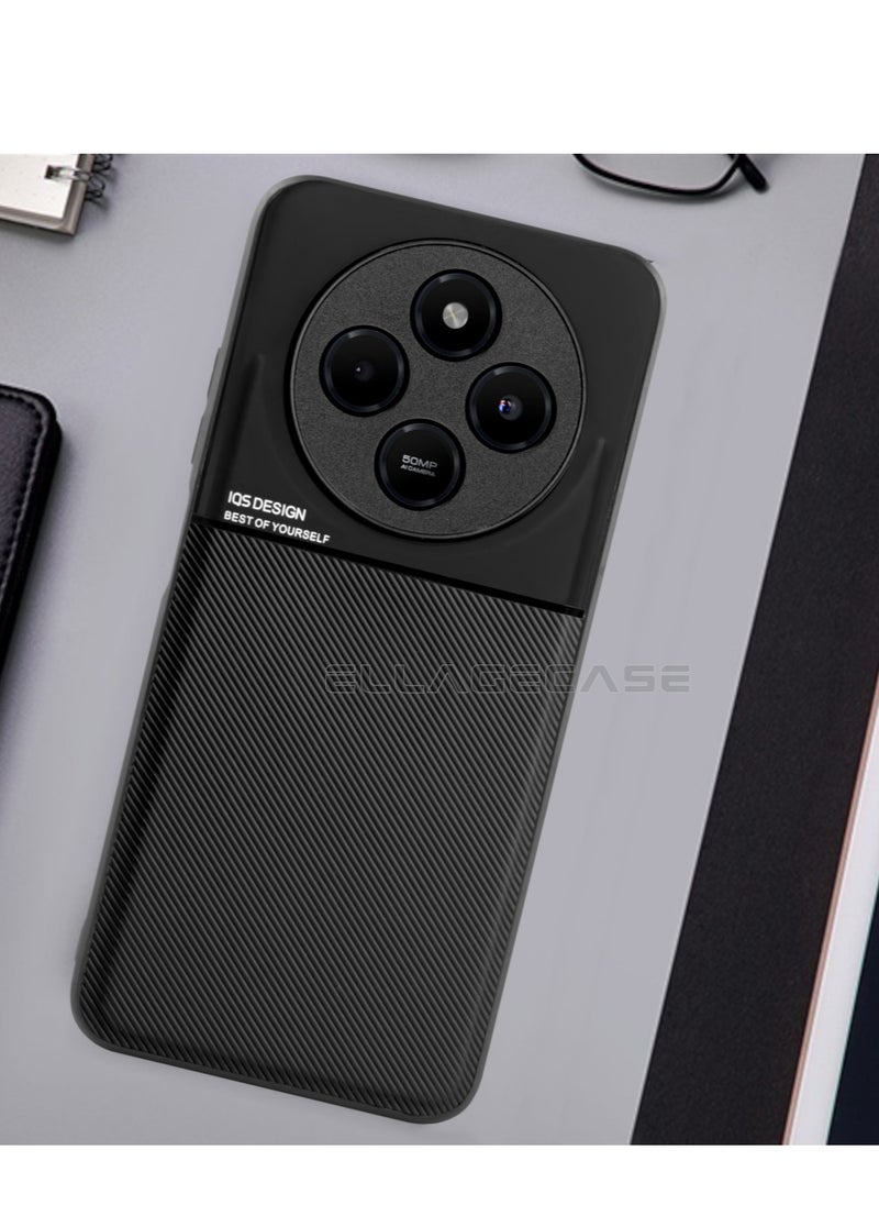 ELLAGECASE Premium Ultra-Thin Case for Xiaomi Redmi 14C 4G, Hidden Metal Plate, Slim Design, Easy to Hold, and Enhanced Camera Protection  - Image 4