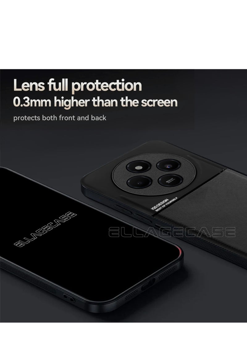 ELLAGECASE Premium Ultra-Thin Case for Xiaomi Redmi 14C 4G, Hidden Metal Plate, Slim Design, Easy to Hold, and Enhanced Camera Protection  - Image 5