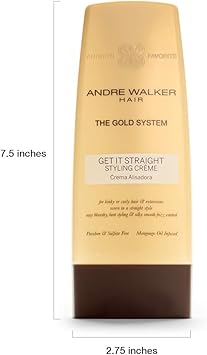 Andre Walker Hair أندريه ووكر للشعر نظام الذهب كريم تصفيف الشعر المستقيم 85 أونصة سائلة من أندريه ووكر للشعر - Image 2