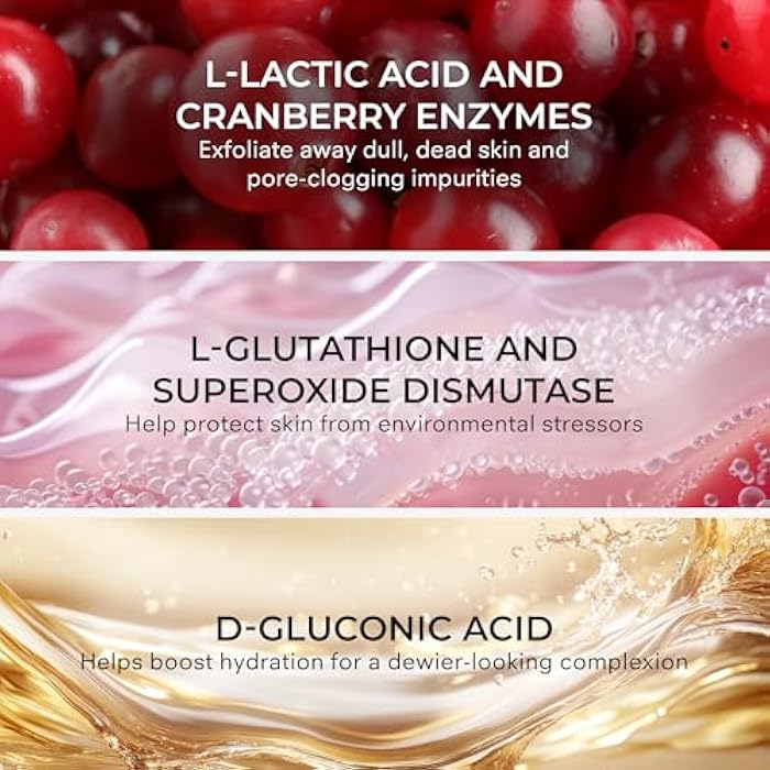 COSMEDIX Pure Enzymes Cranberry Exfoliating Facial Mask Skincare – Nutrient-Rich Hydrating Face Mask for Dry & Dull Skin – Gently Exfoliates & Softens for Plumper, Radiant Glow – 60 g / 2 oz - Image 3