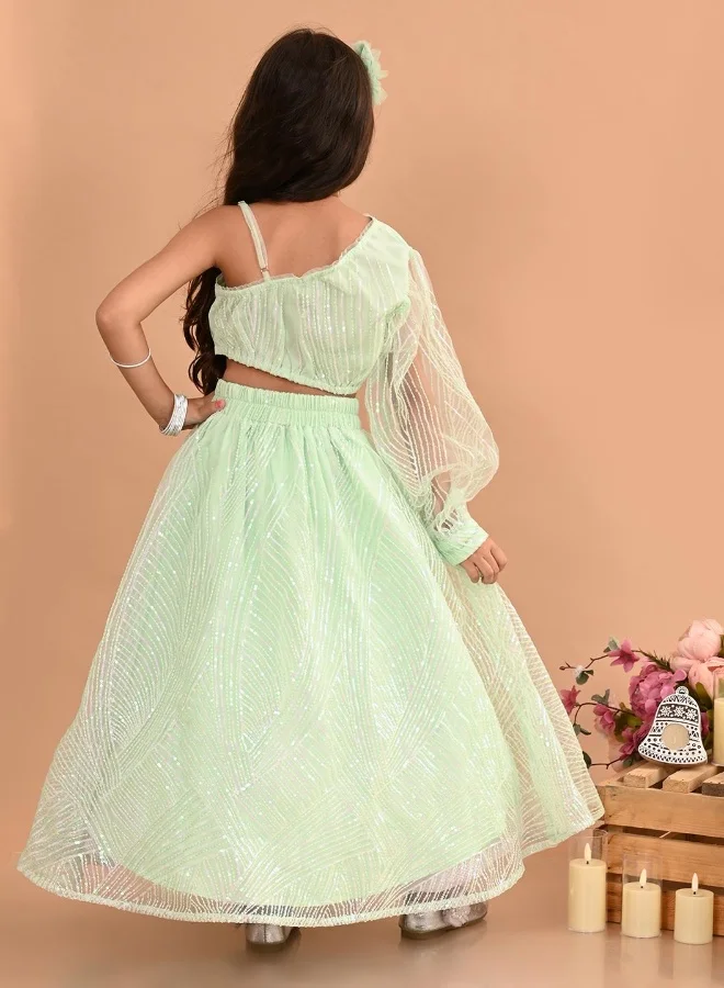 ليل بيكس طقم لنجا تشولي للبنات