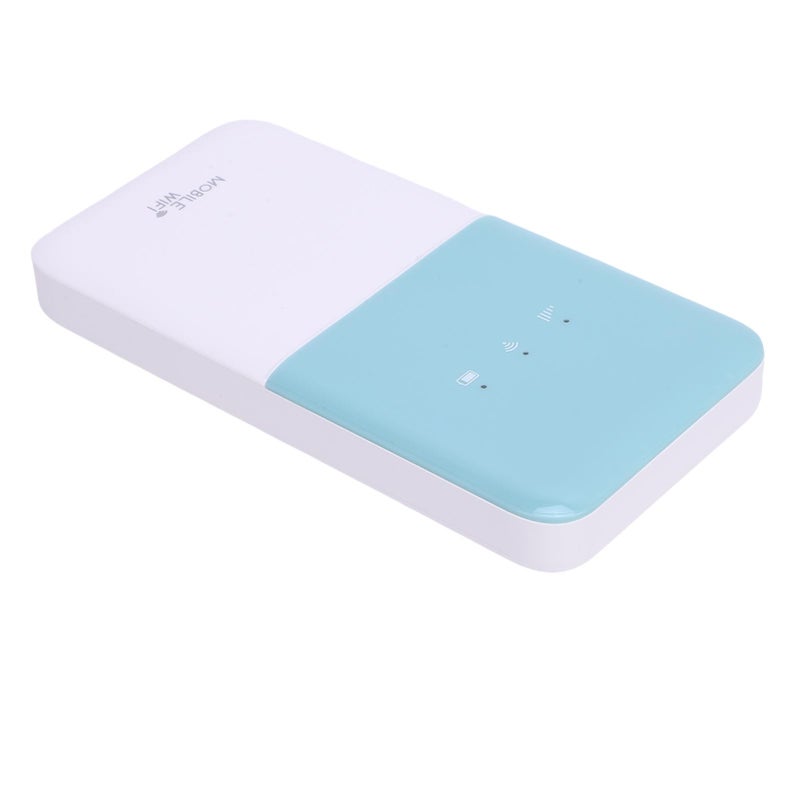 نقاط الوصول المحمولة 4G LTE بسرعة عالية 300 ميجابت في الثانية - راوتر واي فاي محمول للجوال يدعم 10 أجهزة متصلة للسفر - أبيض أخضر - Image 3