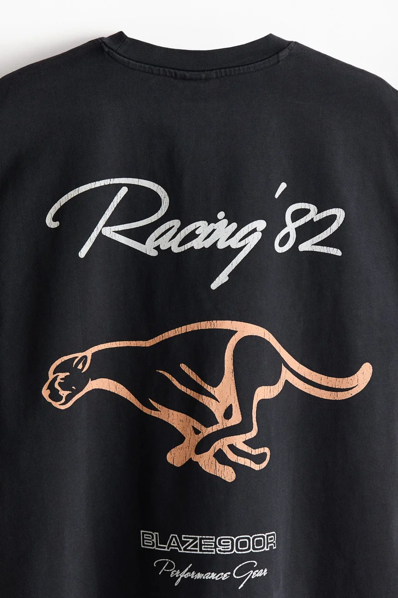 H&M Oversized Fit Printed cotton T-shirt