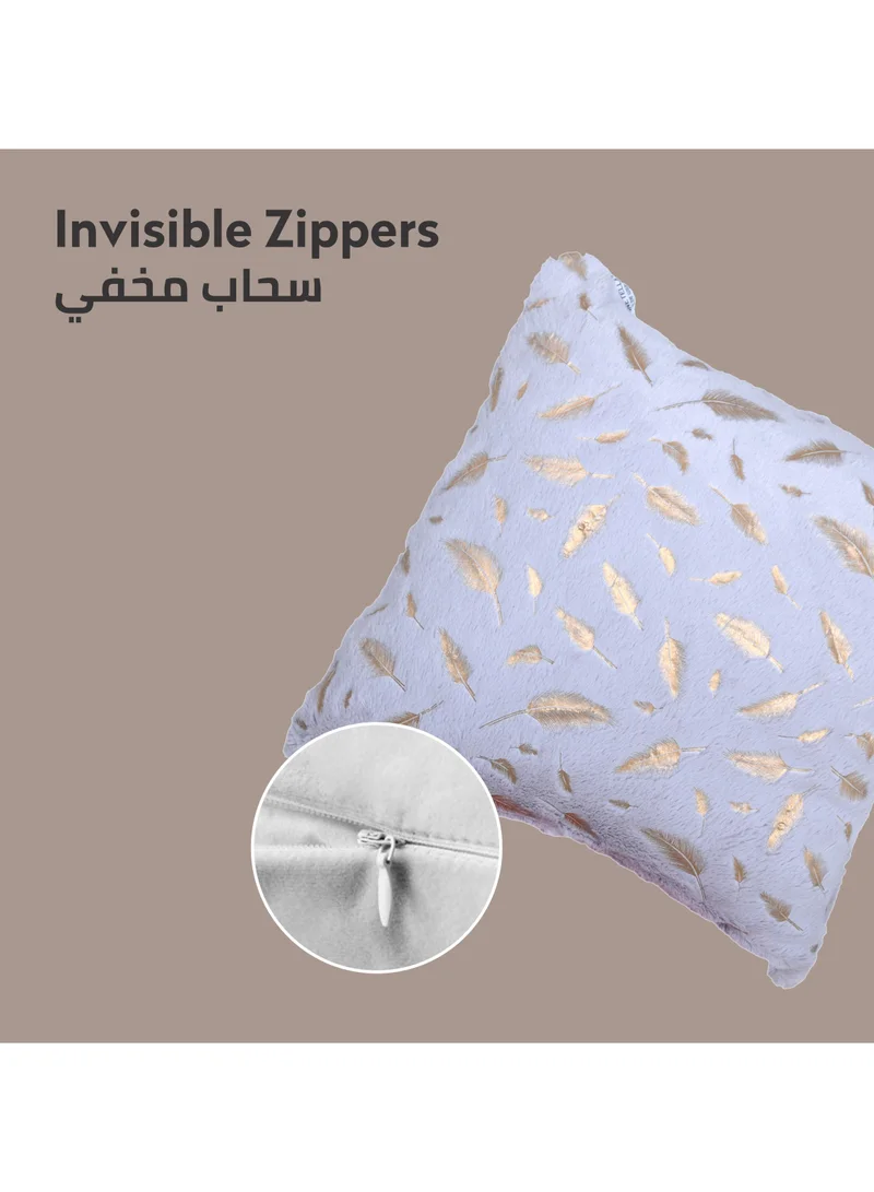 Donetella Cushion Cover,45X45 Cm (18X18 inch) 1 Pcs Decorative Throw Pillowcases Without Filler With Beautiful Abstract Art For Sofa Bed Living Room And Couch,Blue Haze