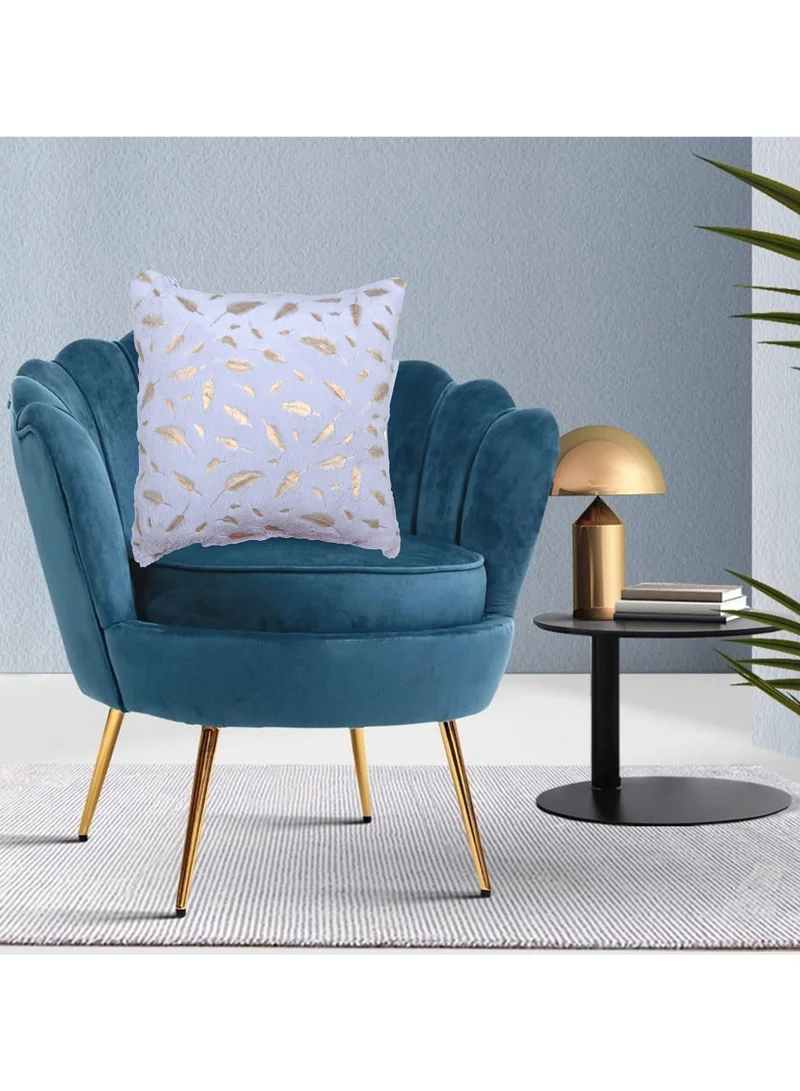 Donetella Cushion Cover,45X45 Cm (18X18 inch) 1 Pcs Decorative Throw Pillowcases Without Filler With Beautiful Abstract Art For Sofa Bed Living Room And Couch,Blue Haze