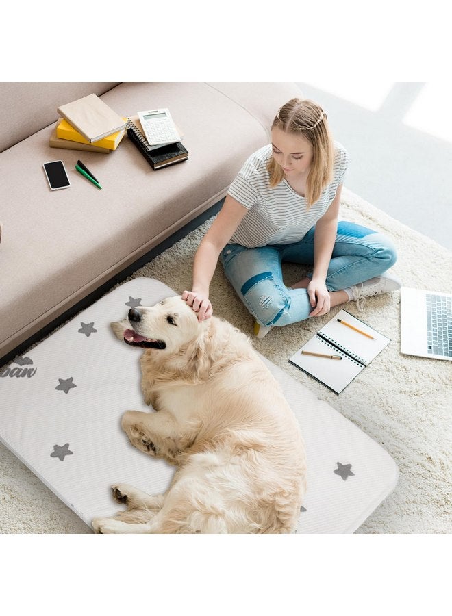 بيلوبان أسرّة الكلاب المقاومة للماء من Biloban للكلاب (الكبيرة)، وسائد قابلة للغسل أو وسائد للحيوانات الأليفة، وأسرّة وأثاث من الإسفنج الذكي للكلاب الصغيرة/المتوسطة/الكبيرة جدًا/الكبيرة جدًا جدًا مع غطاء قابل للإزالة (رمادي فاتح) - Image 2