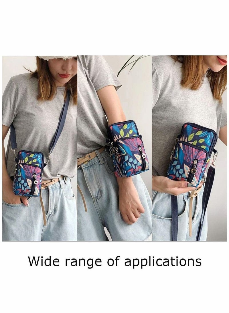 Y&D Sports Armband Outdoor Sweat-proof Running Armbag Cross-body Shoulder Casual Wallet Purse Fitness Cell Phone Bag Key Holder for iPhone 13 Pro/12 Pro/Xs Max,Galaxy S10 Plus,Huawei P30 Pro (Colorful)  - Image 4
