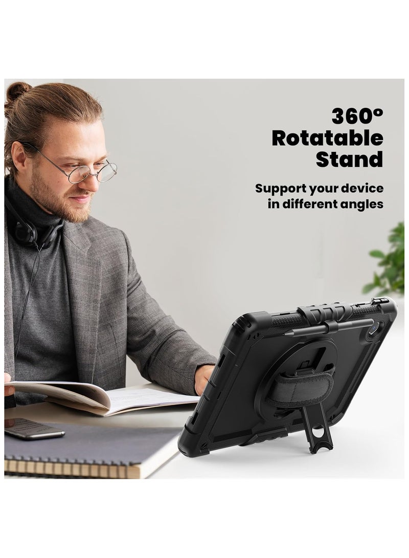general Lenovo Tab M11 11 inch TB-330FU/TB-331FC, Full Body Protective Shockproof Case with 360 Degrees Rotating Hand Strap/Stand/Screen Protector/Pencil Holder - Image 5