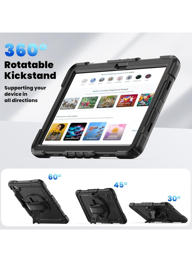 general Lenovo Tab M11 11 inch TB-330FU/TB-331FC, Full Body Protective Shockproof Case with 360 Degrees Rotating Hand Strap/Stand/Screen Protector/Pencil Holder - Image 4