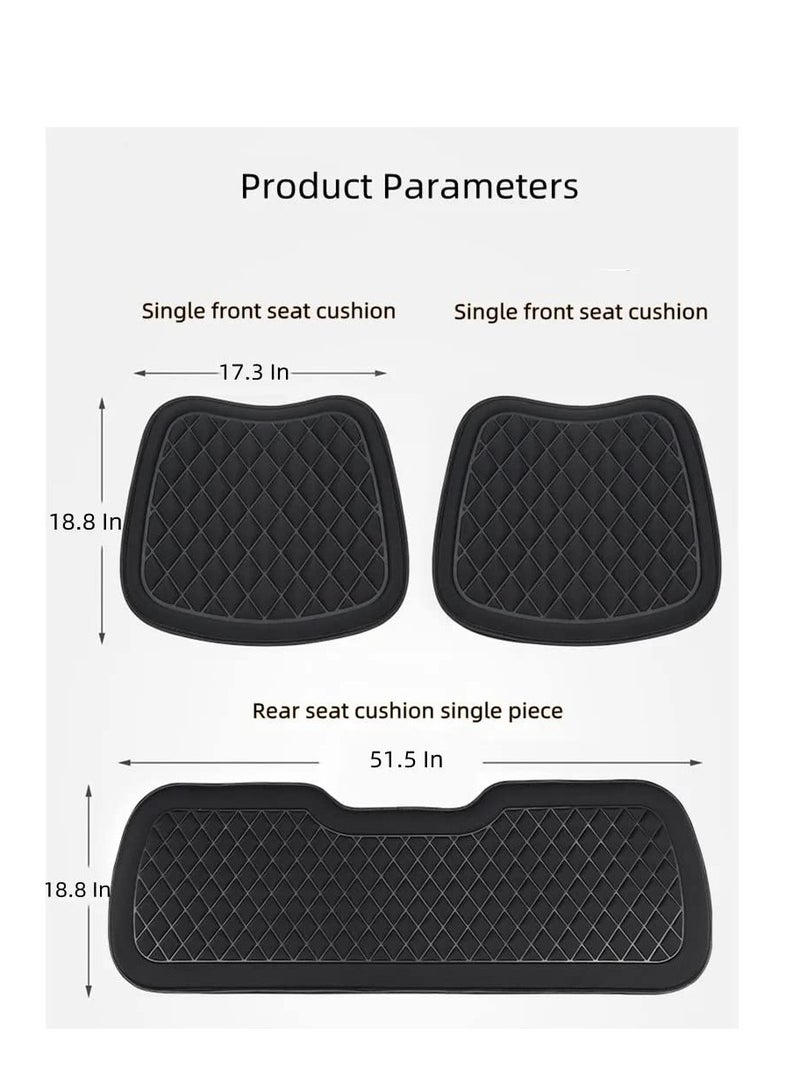 Excefore Cooling Breathable Car Seat, 3D Decompression Car Seat, Improve Driving View Car Seat, Suitable for Car, Truck, Office Chair (Black) - Image 2