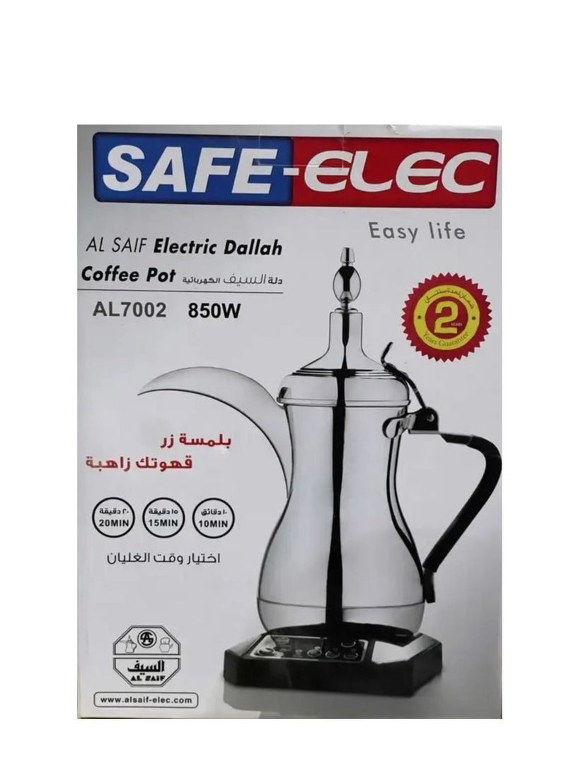 سيف إليك - دلة السيف الكهربائية للقهوة العربية AL7002 ستانلس ستيل 850 وات - Image 1