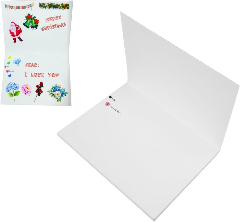 Zopsc Blank Voice Recordable Greeting Card, Personalized Audio Message Voice Recordable Greeting Card for Birthday, Christmas, Weddings Thanksgiving, Up to 4 Minutes - Image 1