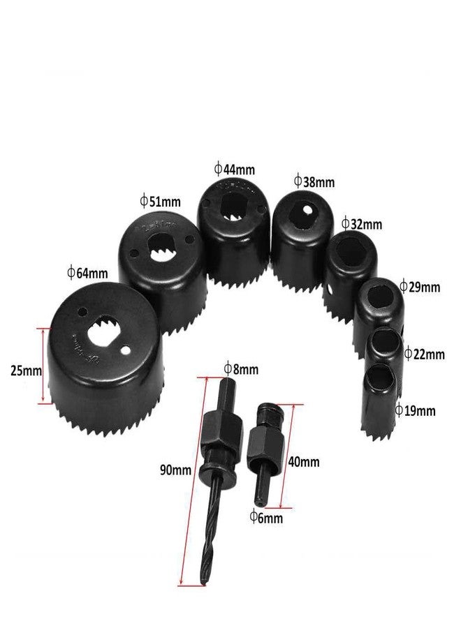 SAYKHUS 11-Piece Hole Saw Drill Bit Set – Woodworking & Metal Cutting Core Drill Kit (Sizes 19mm to 64mm) - Image 4