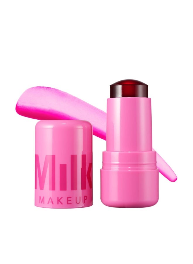 Milk Makeup Cooling Water Jelly Tint Lip & Cheek Blush Stain – Burst Poppy Pink | Authentic & Original, Lightweight, Long-Lasting Natural Glow - Image 1
