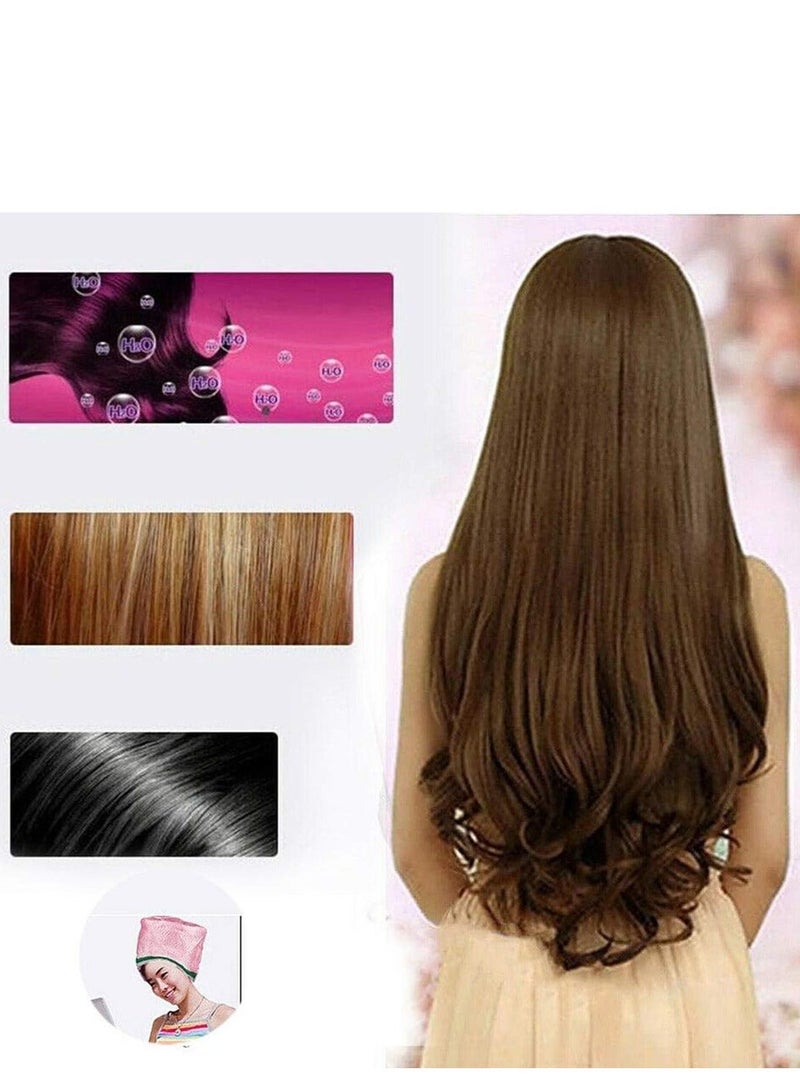 Electric hair steam cap for treating, nourishing and styling hair, equipped with two adjustable temperatures - Image 5
