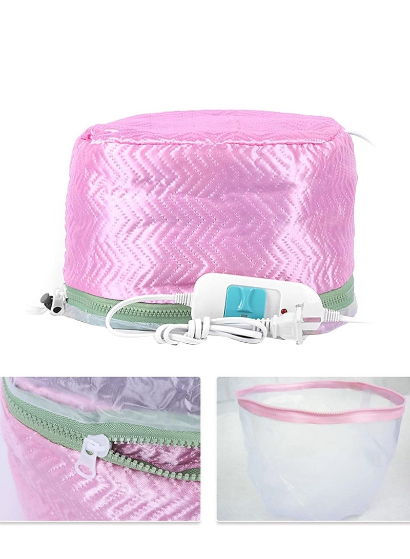Electric hair steam cap for treating, nourishing and styling hair, equipped with two adjustable temperatures - Image 1
